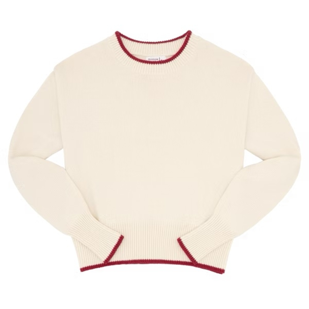 Minnow x Jamie Mizrahi Crewneck Women's Sweater in Cream small